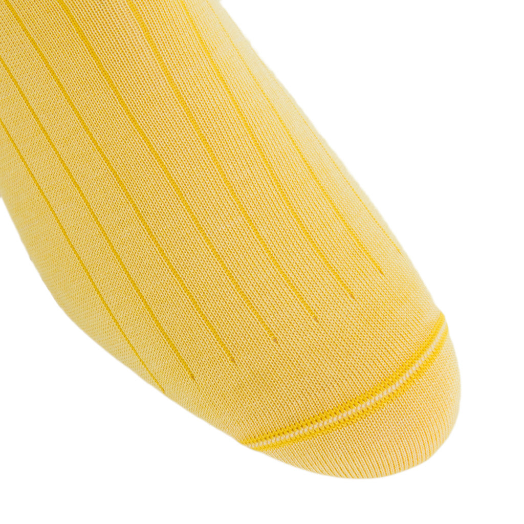 Lemon-Yellow-Cotton-Sock