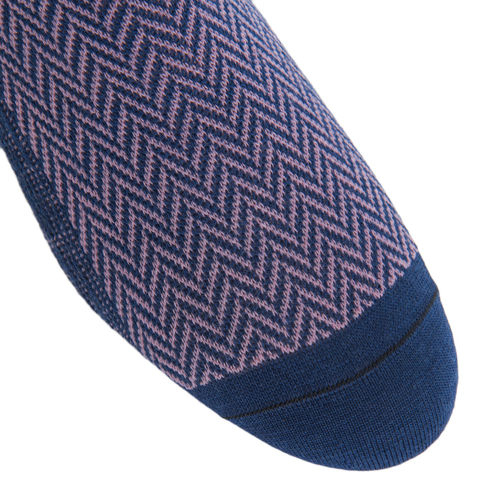 Dress-Navy-Elderberry-Herringbone-Chevron-Wool-Sock