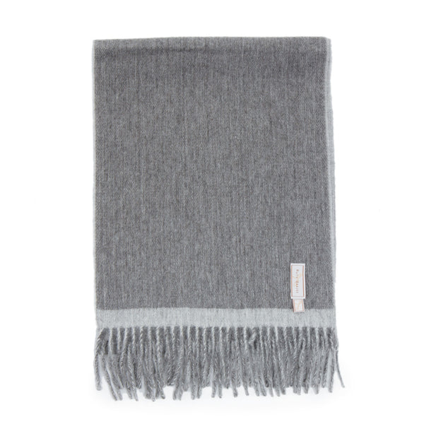 Gray Heather Border Muffler Scarf – Dapper Classics®