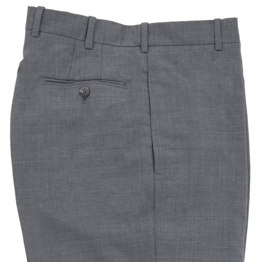 Dark Grey Drawstring Ames Shorts in Pure S120's Tropical Wool