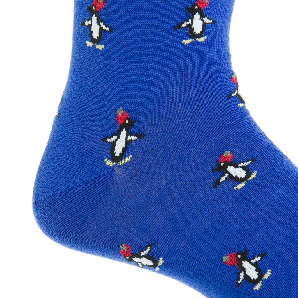 MC-Clematis-Blue-Sock-With-Penguin-Cotton-Sock