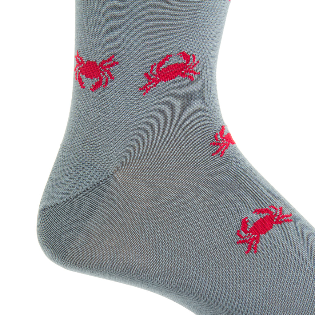 MC-Gray-Grey-Red-Crab-Sock