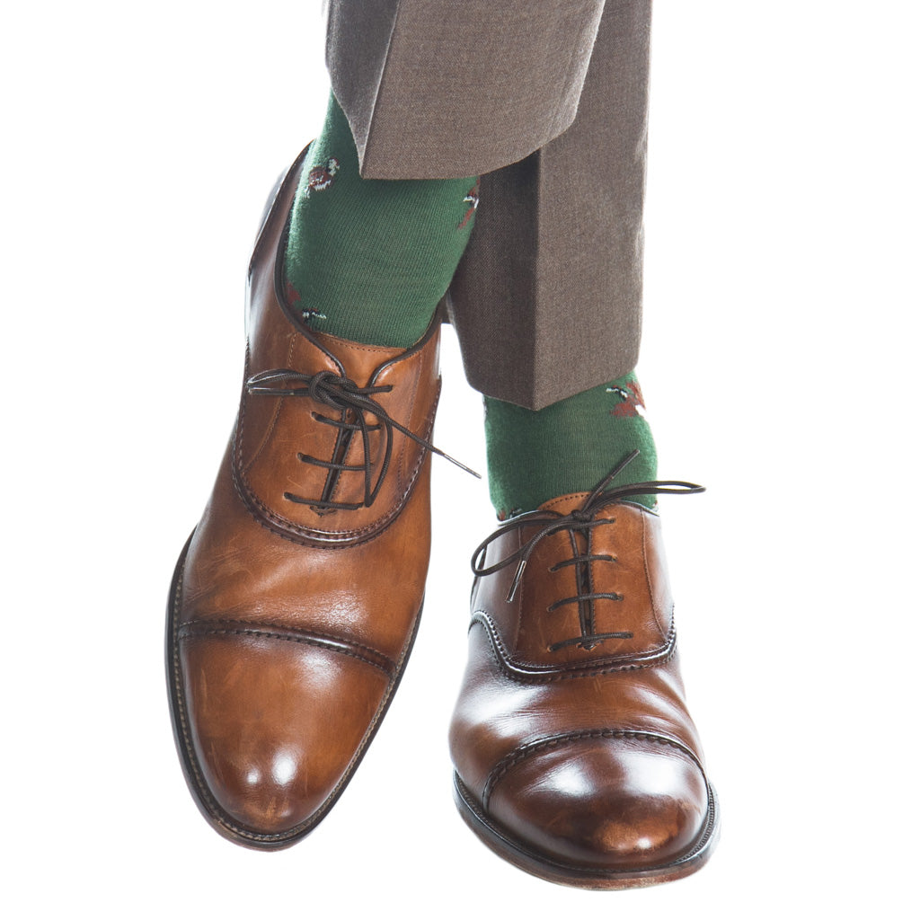 Pine-Green-Quail-Socks